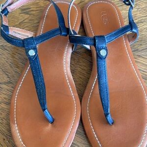 Size 9.5 UGG madeena  sandals black